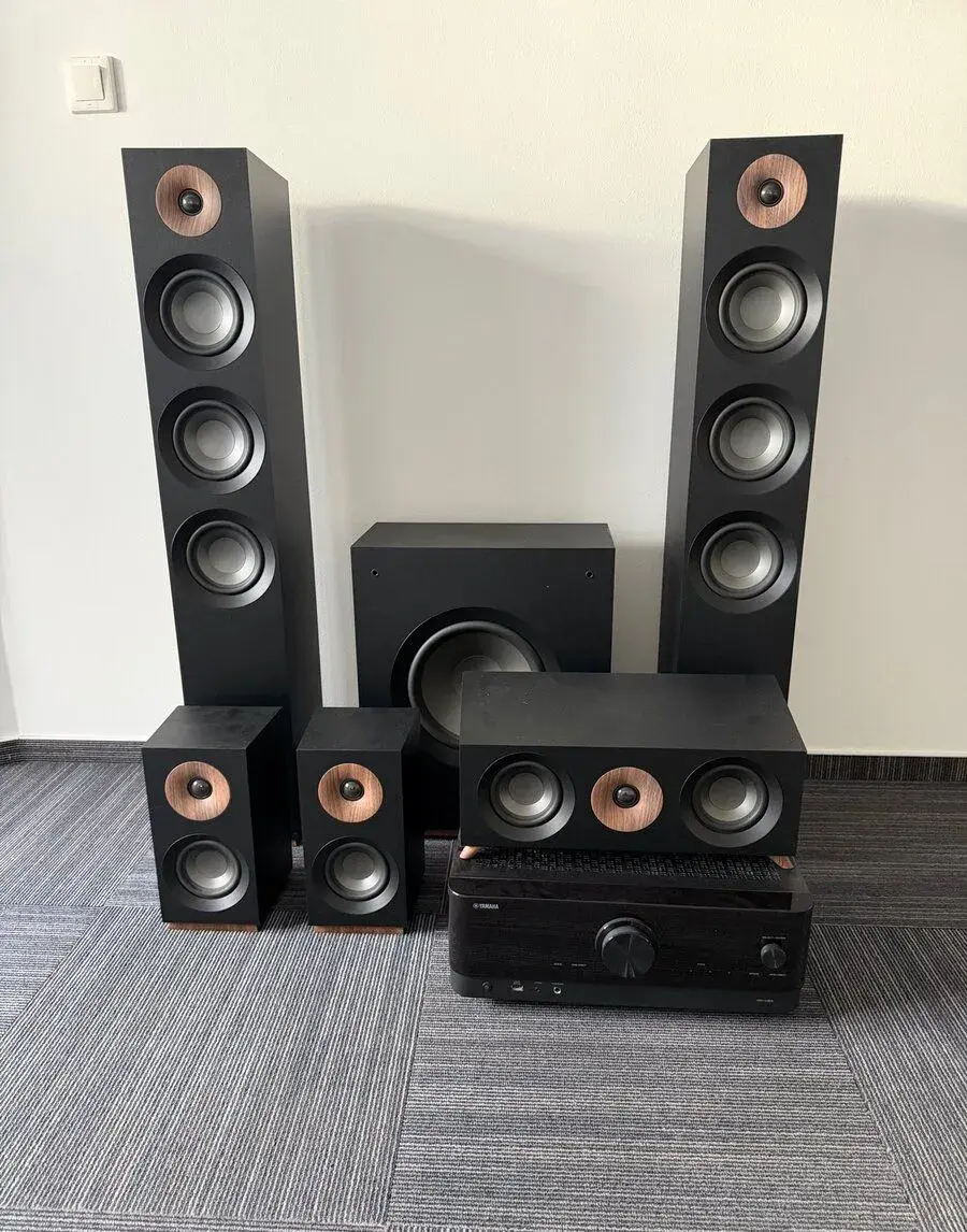 Jamo S 809 + S810 sub + YAMAHA RX-V6A black