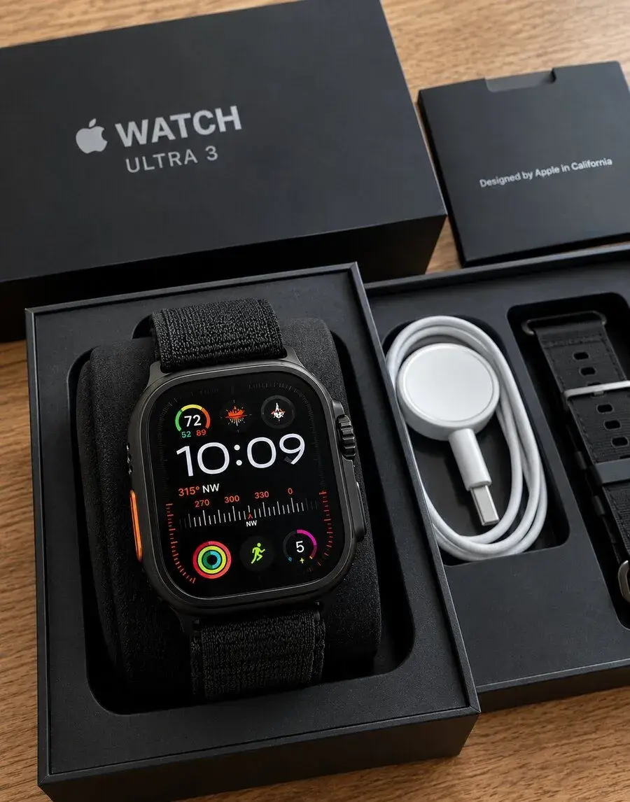 Apple Watch Ultra 3 Black Titanium 49 mm – stav,