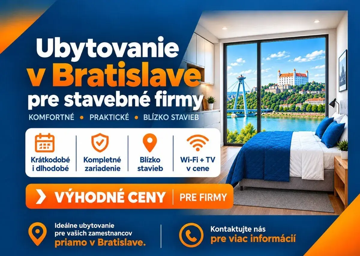 Ubytovanie v Bratislave - Stavebné firmy - Robotníci