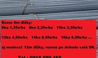 Certifikovane stavebne zelezo, roxor, kari siete roho
