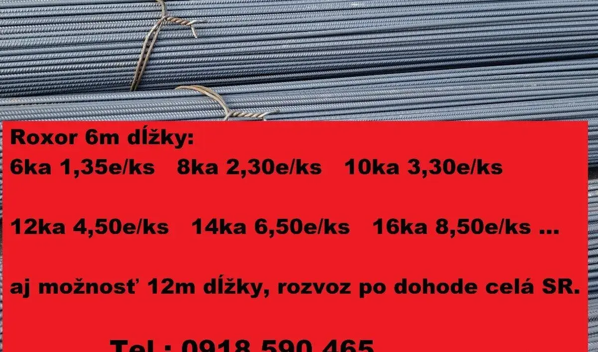 Certifikovane stavebne zelezo, roxor, kari siete roho