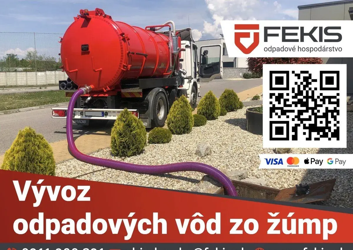 Vývoz žumpy, splaškov, fekálií - Bratislava, Senec a okolie