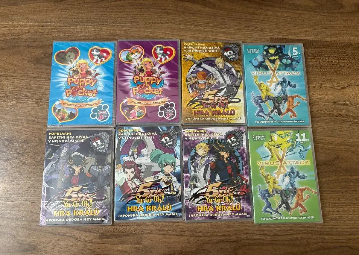 Detské animované rozprávky a seriály na DVD (Yu-Gi-Oh,