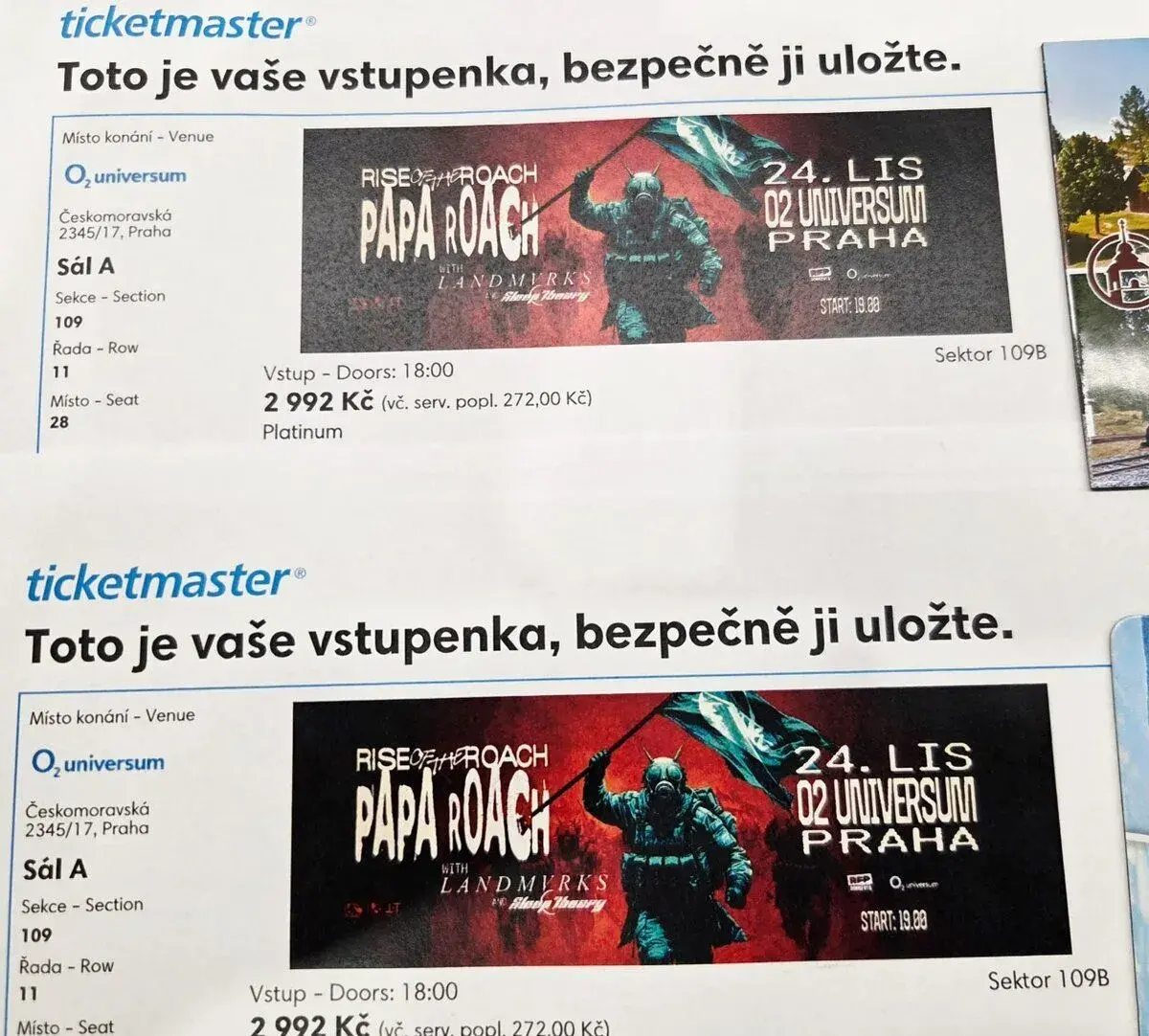 PAPA ROACH PLATINUM O2 ARENA PRAHA