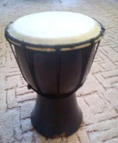 djembe - výška 24 cm, telo - drevo