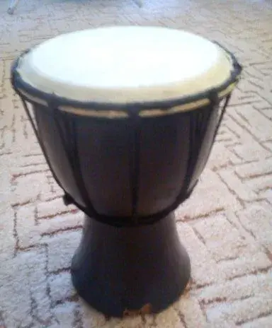 djembe - výška 24 cm, telo - drevo