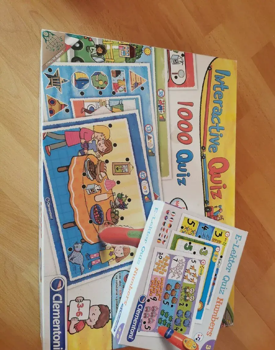Detská spoločenská hra Interaktiv Quiz 1000 s perom