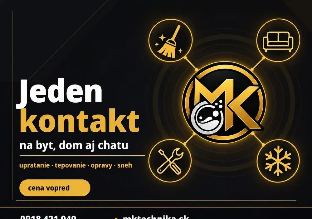 Jeden kontakt na byt, dom aj chatu – upratanie, tepovanie