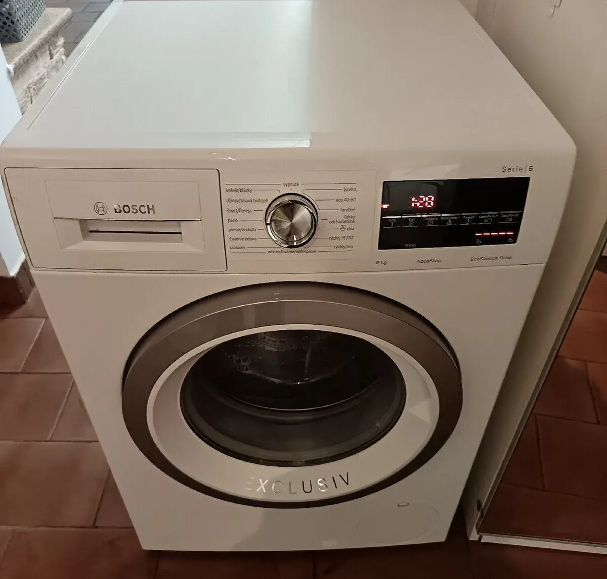 Práčka bosch na 9 kg exclusive záruka do 1.1.27