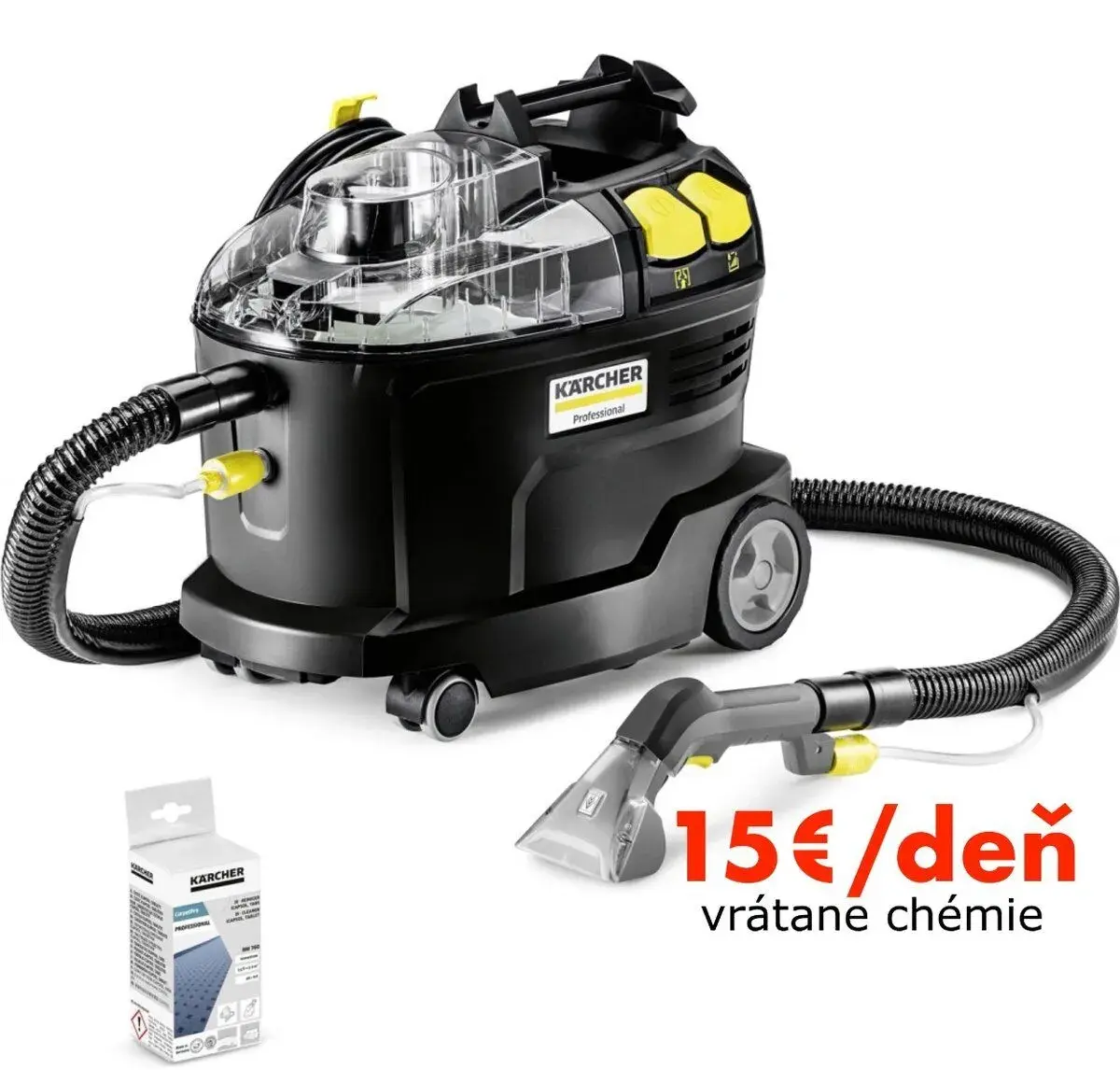 Prenájom tepovača KÄRCHER Profi v Ružinove iba za 15€/deň