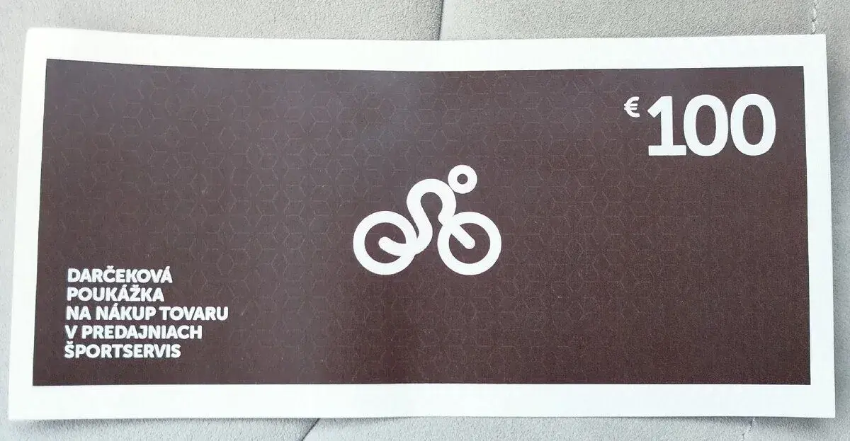 Darčeková poukážka na nákup 100€ v predajniach Športservis