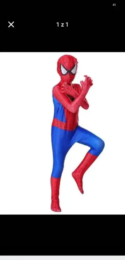 Nový spiderman overal, vratane masky, velkost 3-4 roky