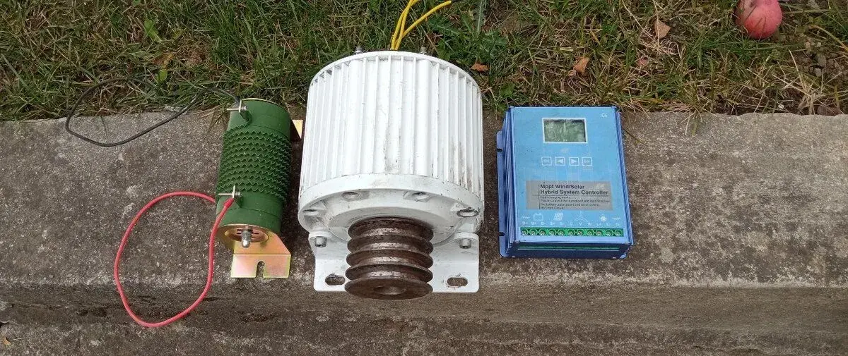 SET vodná/veterná elektráreň:AC generátor+ELEKTRONIKA+BONUS