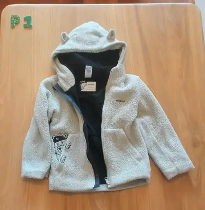 Detská mikina / baránok Quechua s uškami, veľkosť 110, P1