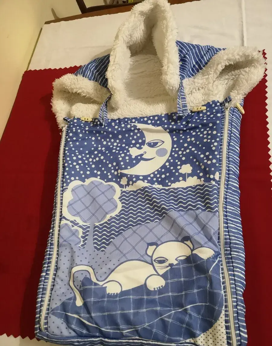 Retro detský fusak Bonex s motívom mačky a mesiaca – sta