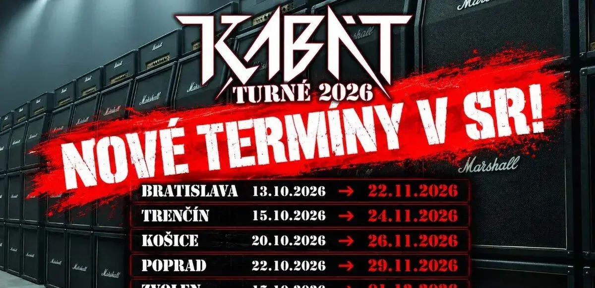 Kabát turné 2026 Zvolen