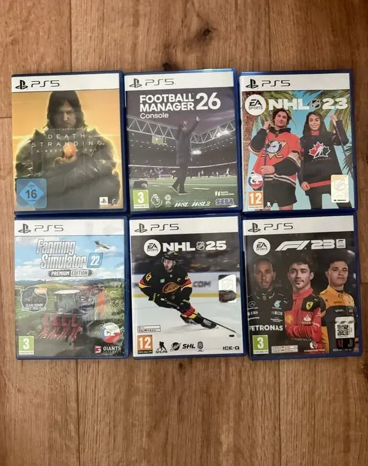 hry playstation 5 Nhl23 13€ Nhl25 20€ Football manager 2026