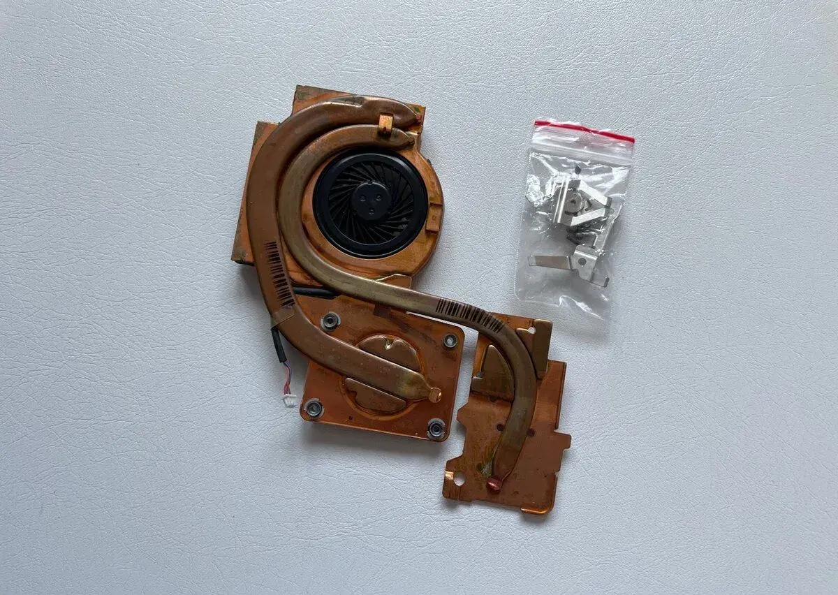 Výkonné medené chladenie ThinkPad T61 -Zanovny ventilátor