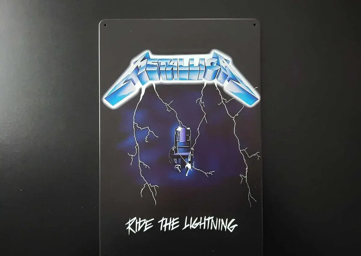 Plechová retro tabuľa METALLICA