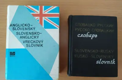 Angličtina, ruština- vreckové slovníky_za_1,50