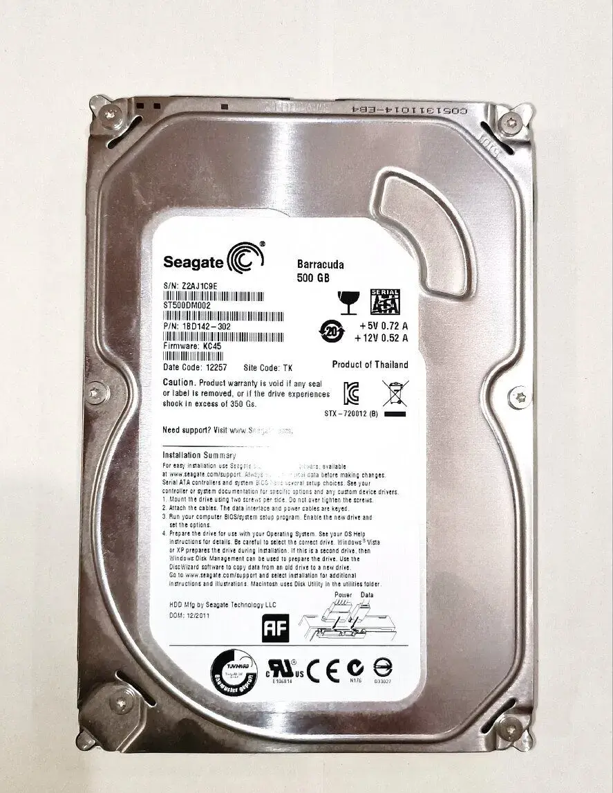 HDD 500 GB 3,5" Seagate