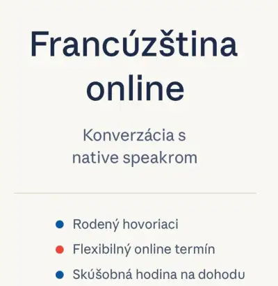 Francúzština online – konverzácia s native speakrom 🇫🇷