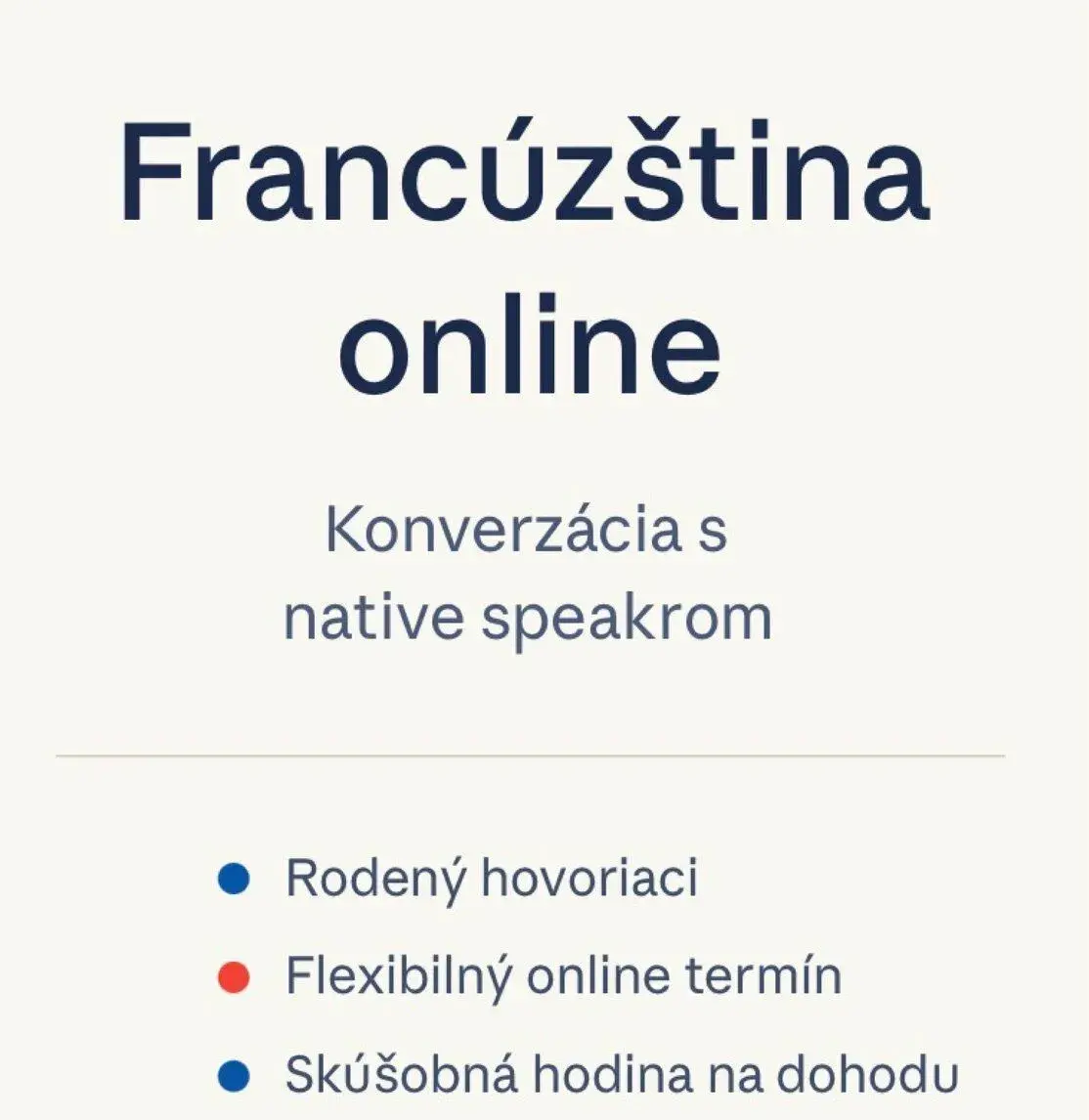 Francúzština online – konverzácia s native speakrom 🇫🇷