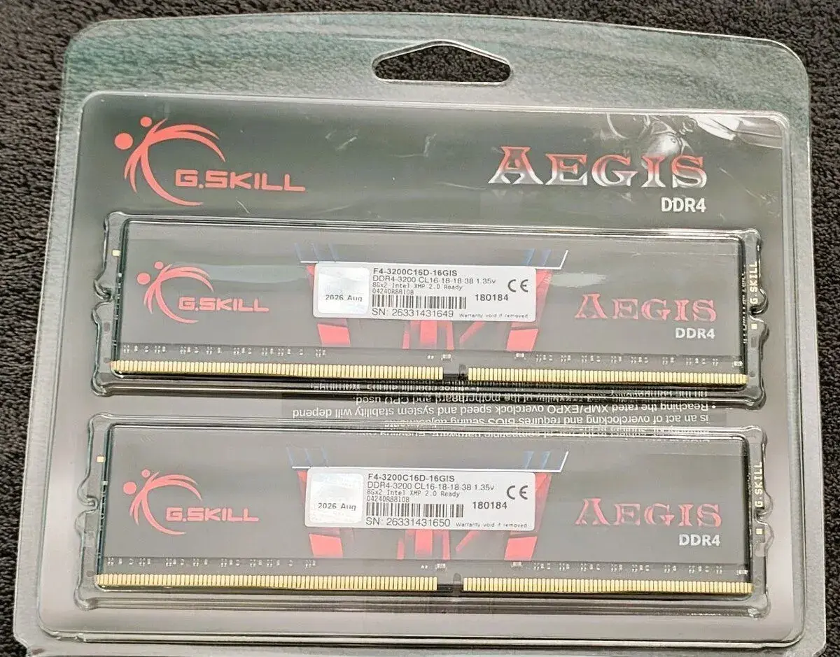G.SKILL 16 GB KIT DDR4 3200 MHz CL16 Gaming series Aegis