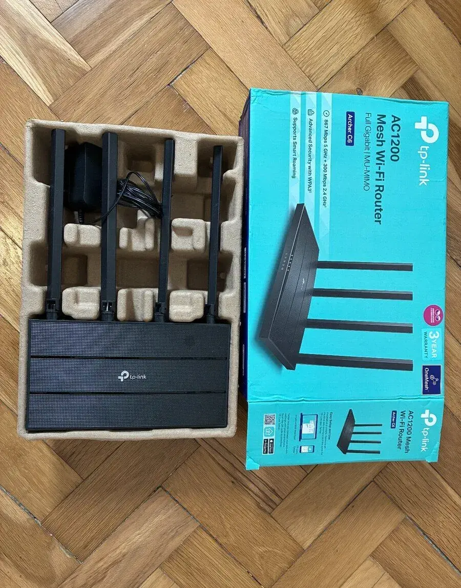 Wi-Fi Router TP-Link Archer C6 V3.2, AC1200, ako nový