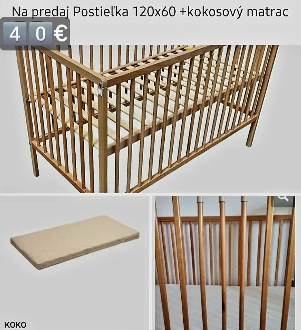 Posteľ 90x200 s matracom a roštom