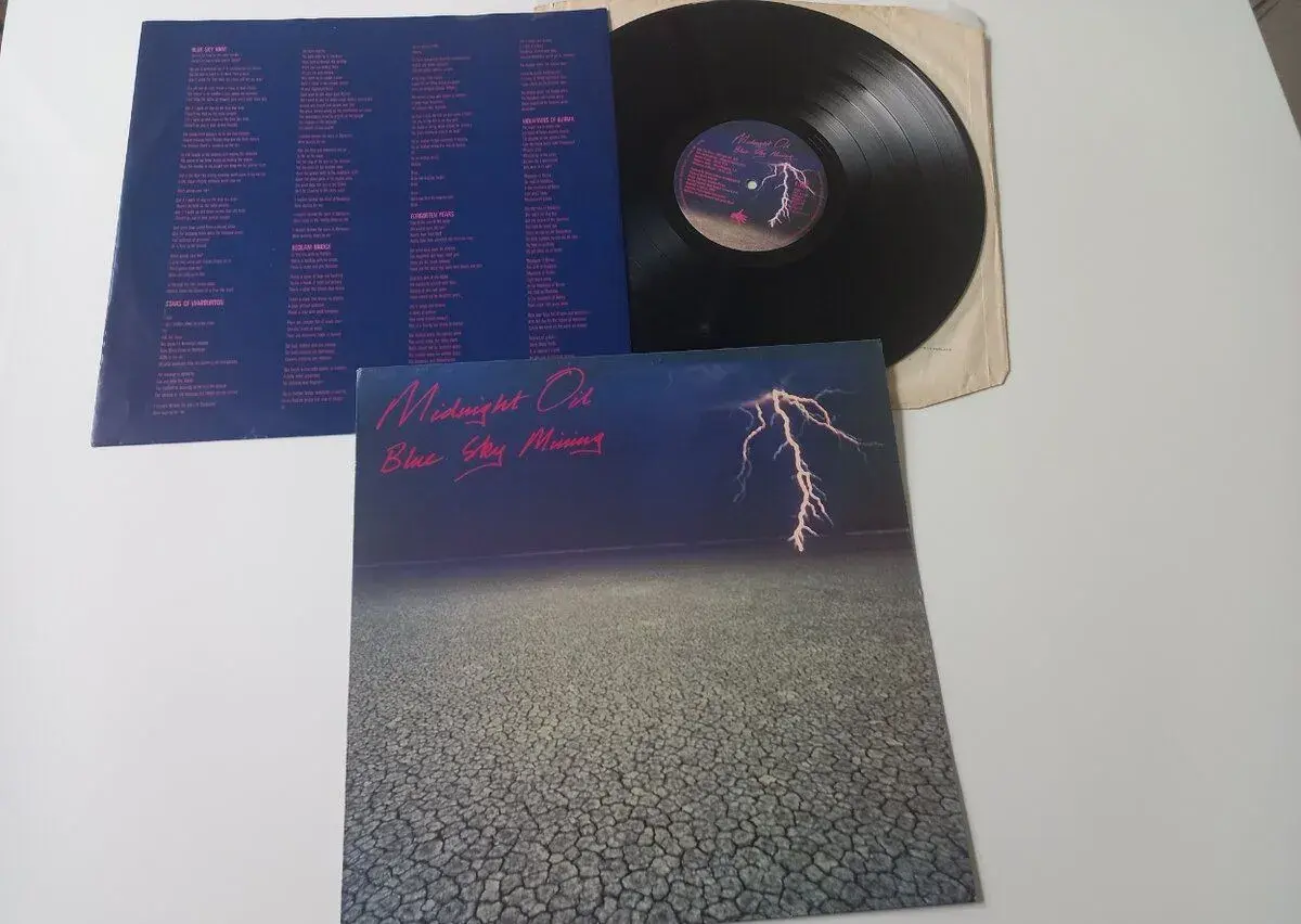 MIDNIGHT OIL „Blue Sky Mining“ /CBS 1990/ + orig. vnut. ob/t