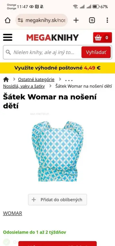 Satka na nosenie