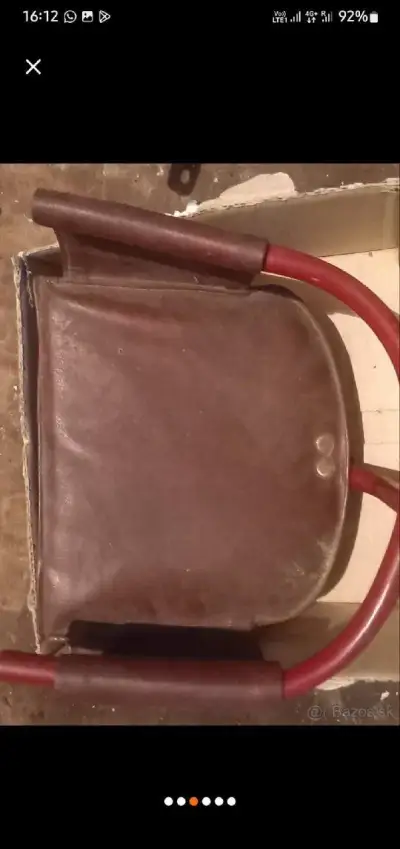 retro detská sedačka na bicykel
