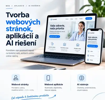 Tvorba webových stránok, aplikácií a AI riešení