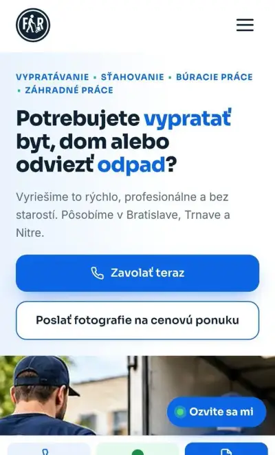 Upratovacie práce a likvidácia odpadu