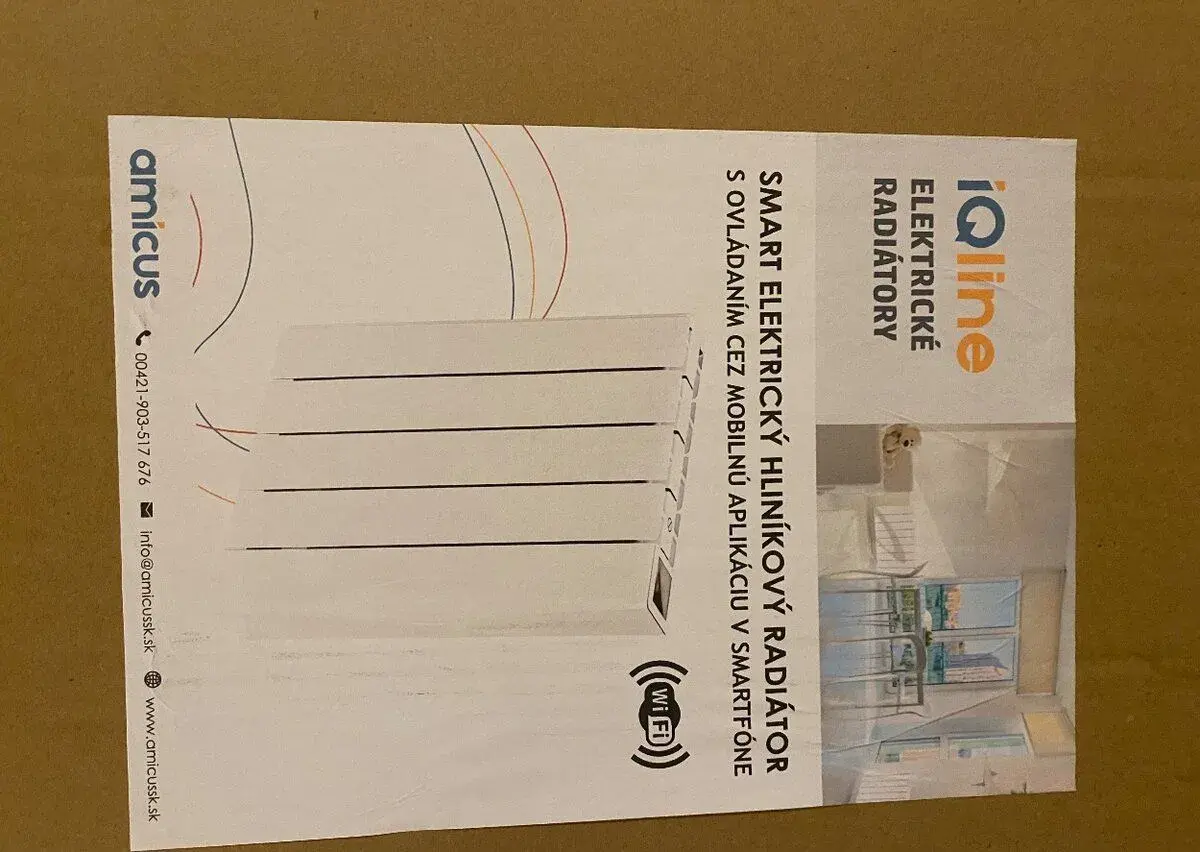 Smart radiátor IQ Line s detek.pohybu a funkc.otvoren. okna