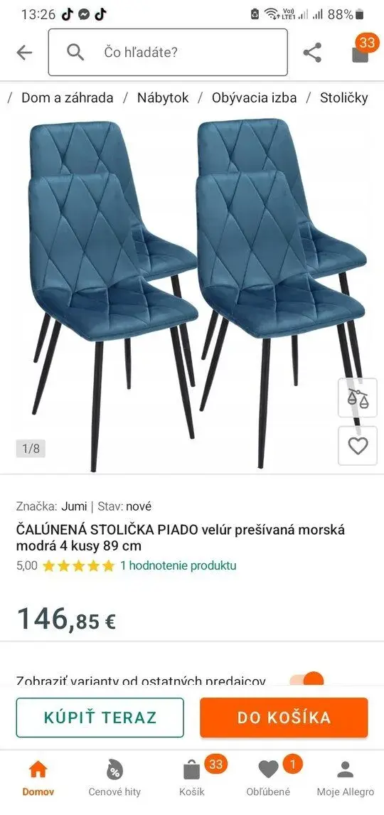 4ks Stoličky nove