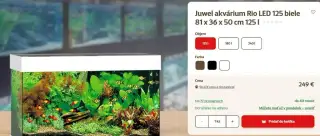 Prázdne akvárium a príslušenstvo.