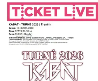 KABÁT 15.10.2026 TRENČÍN 4 vstupenky