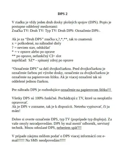 Dosky (DPS) televízorov (TV,LCD,PDP)2