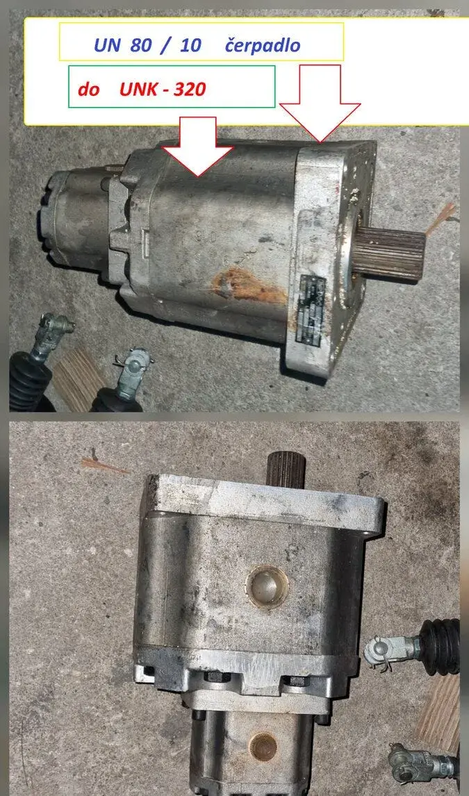 UN 80 / 10 hydraulické čerpadlá hydrauliky UNK 320