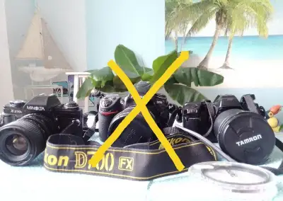 Fotografický stan a staršie fotoaparáty