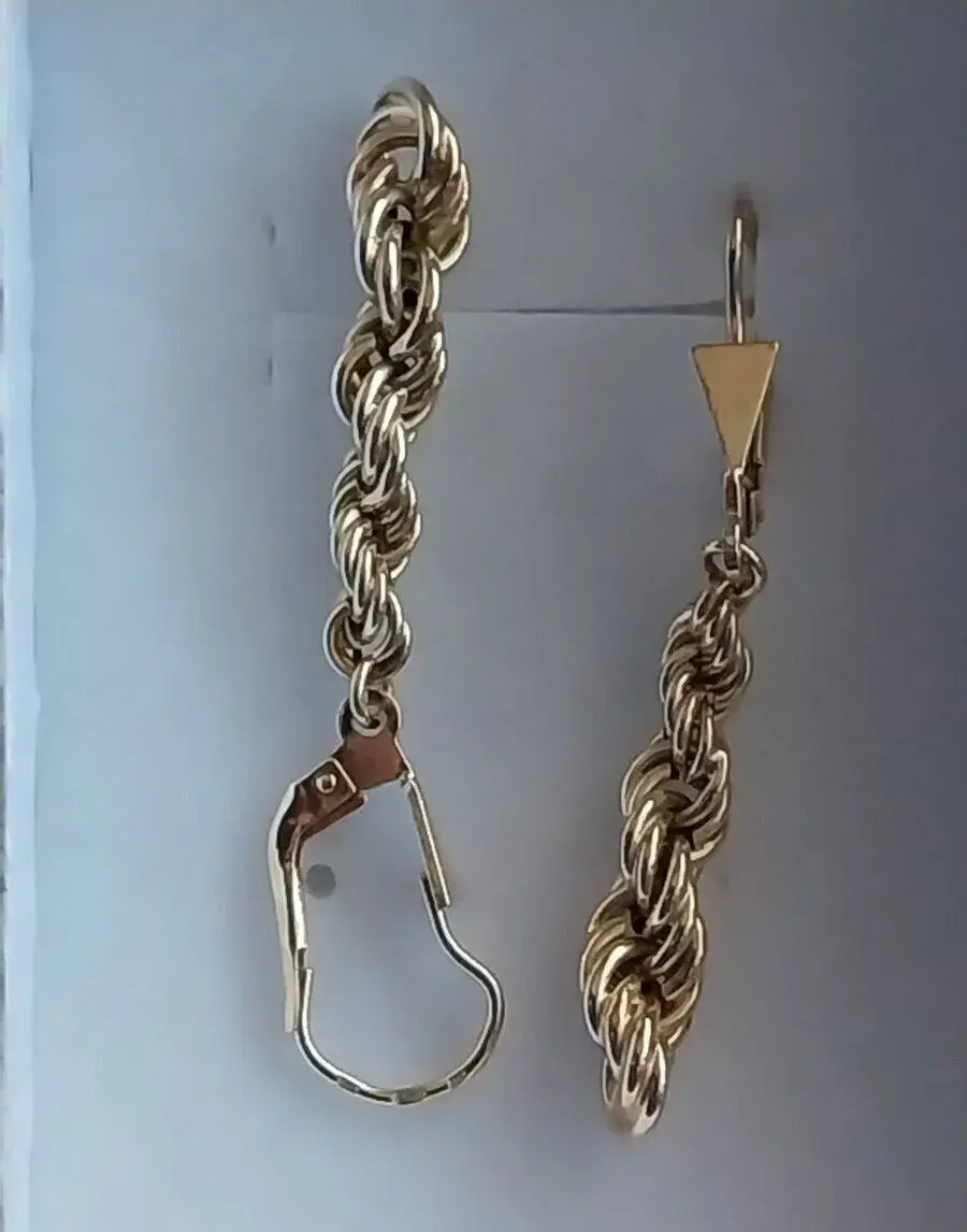 Náušnice zo žltého 14k zlata