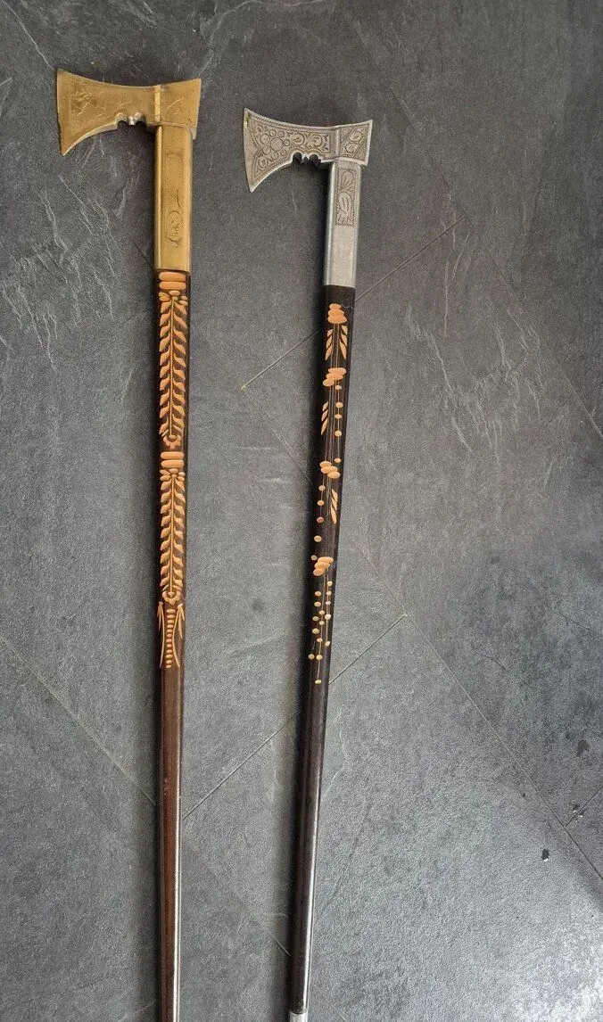 Valaška strieborná aj zlatá 100cm mat. Mosadz