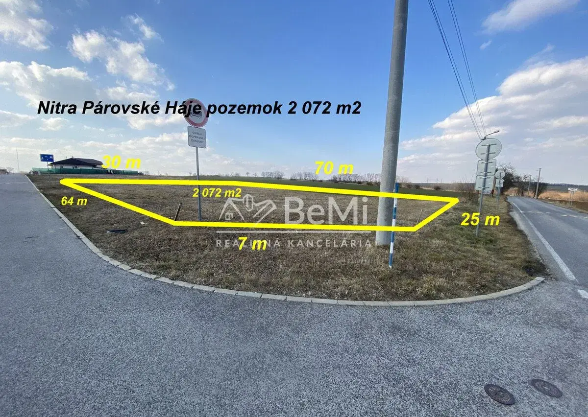 Pozemok-záhrada Párovské Háje 2072 m2 všetky IS ID598-14-MIG