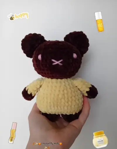 Háčkovaný medvedík s tričkom🐻👕