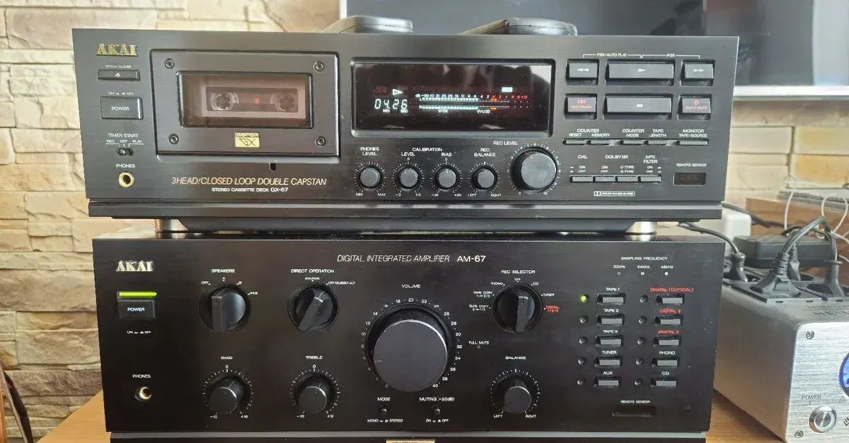 AKAI AM-67 DIGITAL, 3-head deck GX-67