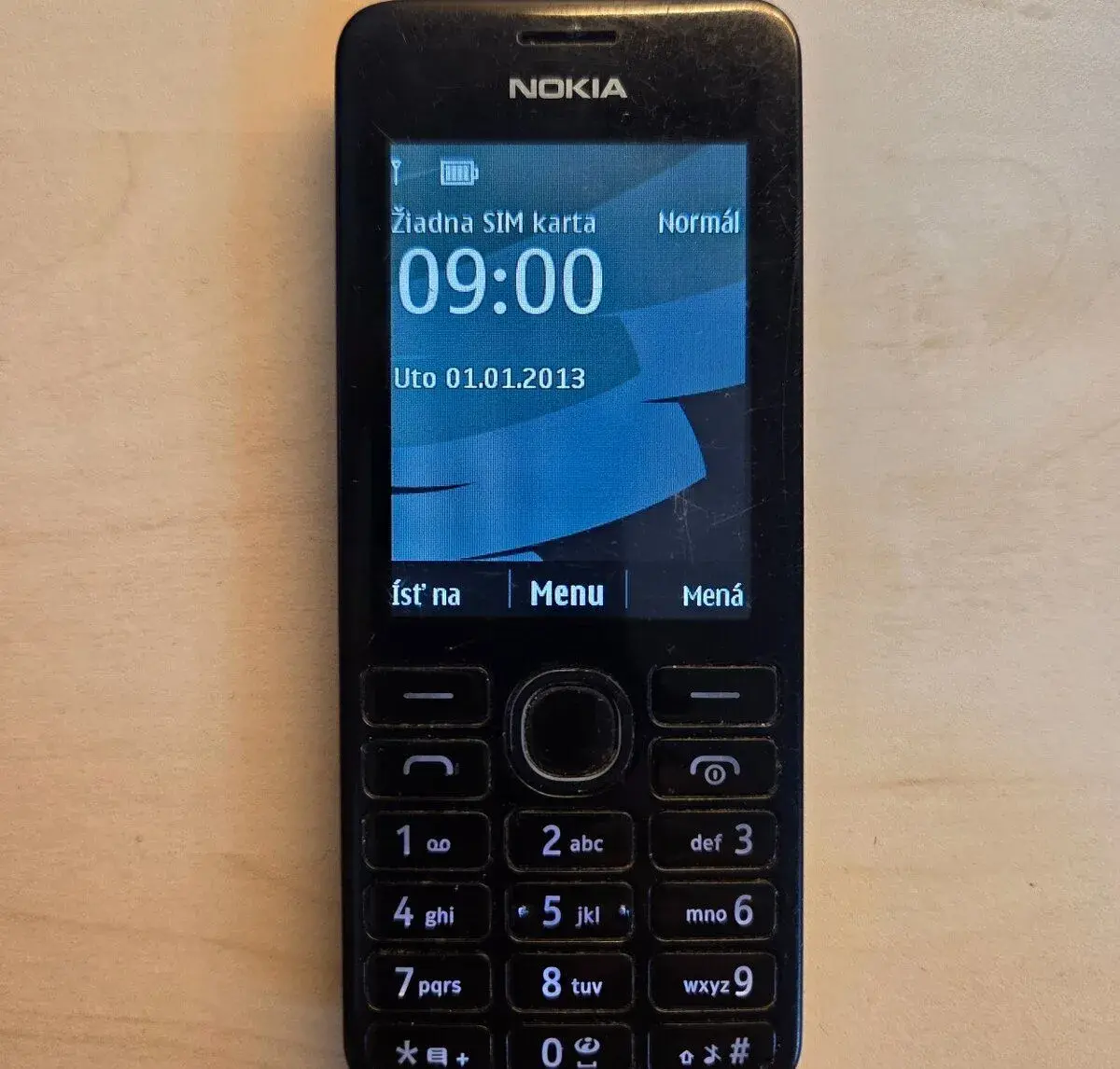 Nokia 206.1, RM-873, 2012, cierna. 1-simkovy