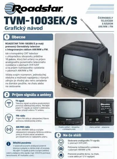CRT TV vhodný do karavanu