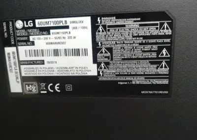 Lg 60um 7100 plb Smart tv